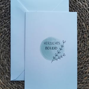 Condoleancekaart “Hartelijk medeleven” – minimalistisch – rouw-, condoleance-, medelevenkaart