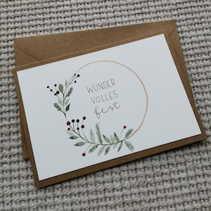 Christmas card “wonderful celebration” – Christmas, holidays