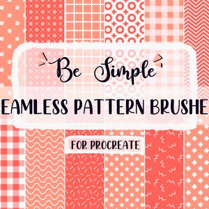 Procreate : Seamless Pattern Brushes - Simple Set