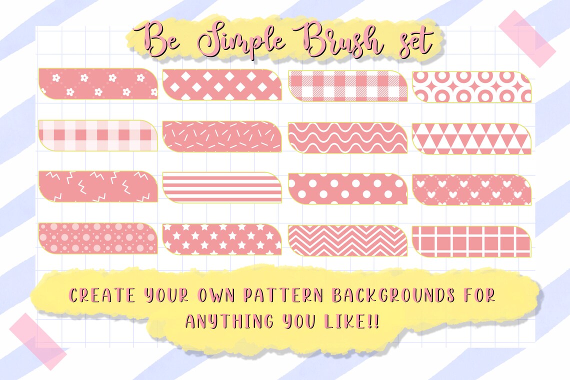 Procreate Seamless Pattern Brushes Simple Set Etsy Procreate Seamless Pattern Brushes Simple Set Etsy
