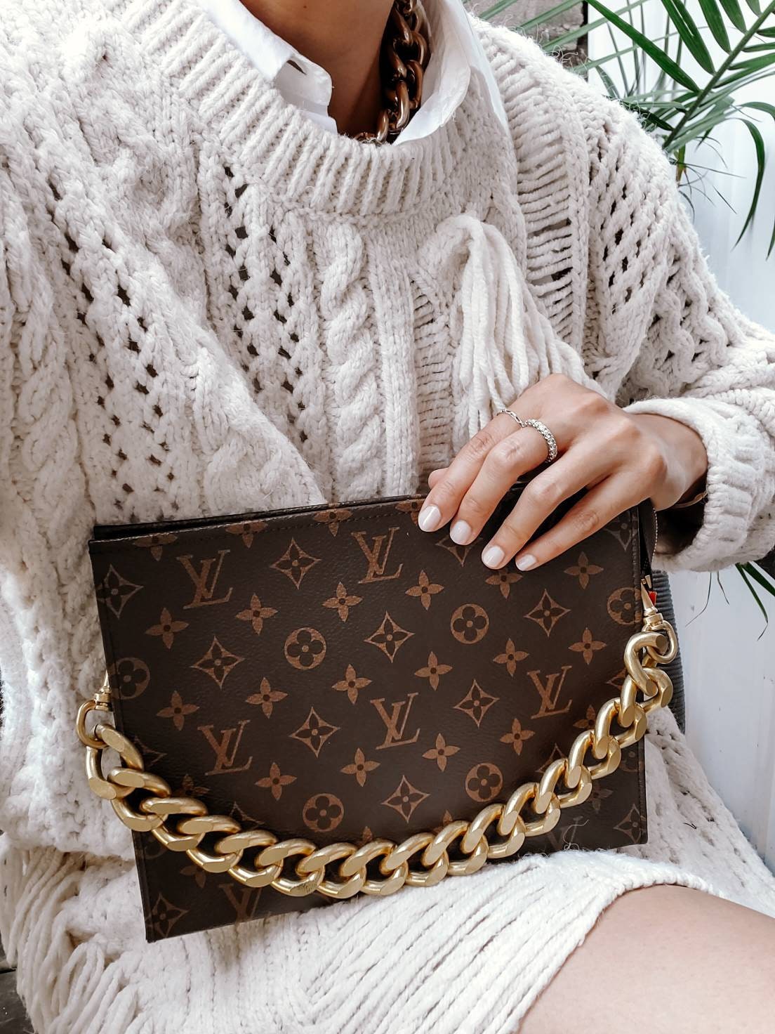 gold chain for lv bag