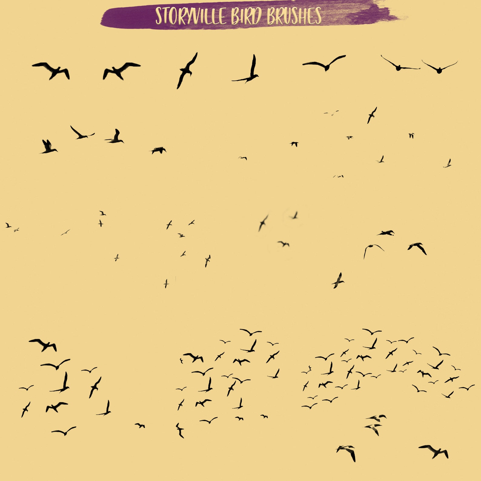 download flying bird brush photoshop