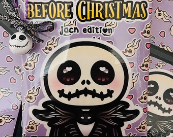 Sobre de productos de Jack, Pesadilla antes de navidad, papelería kawaii, pack ideal para regalo, accesorios bonitos