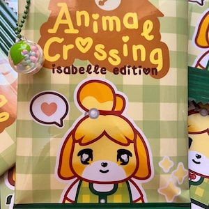 Prodotti di Animal Crossing, Canela/Isabelle, carta kawaii, sobre sorpresa