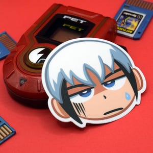 Megaman Battle Network Chaud Blaze Sticker / Matte Vinyl / Waterproof / 3 in