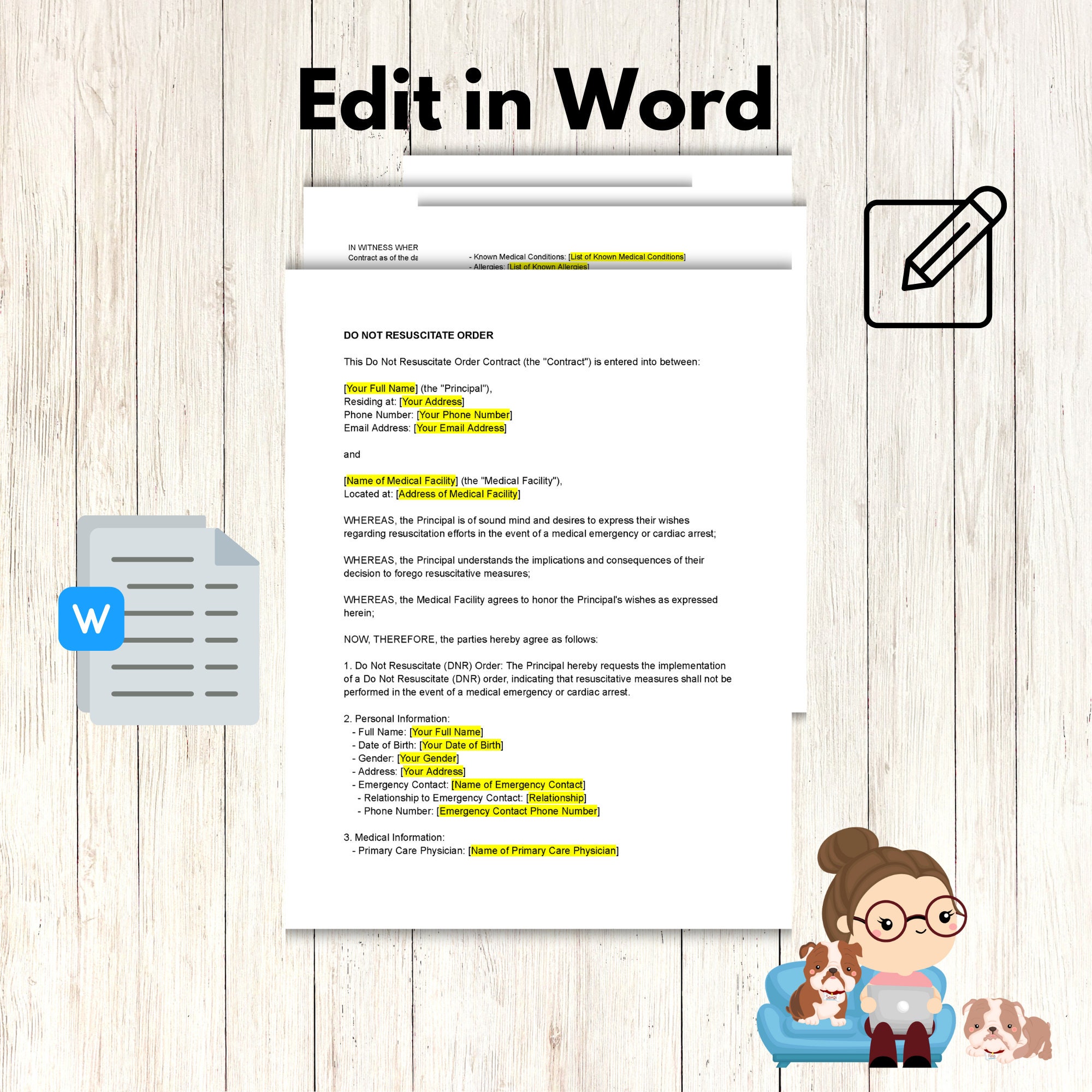 Do Not Resuscitate, DNR, Care for Elderly, Home Care Printable