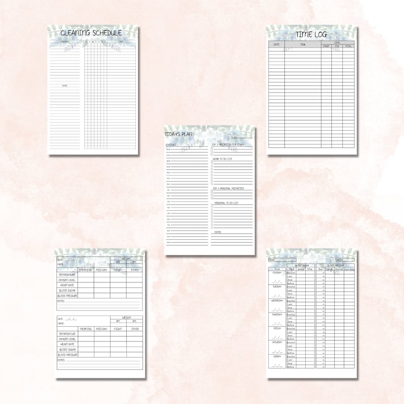 Caregiver Planner Home Aide Tracker Sheet Care for Elderly - Etsy