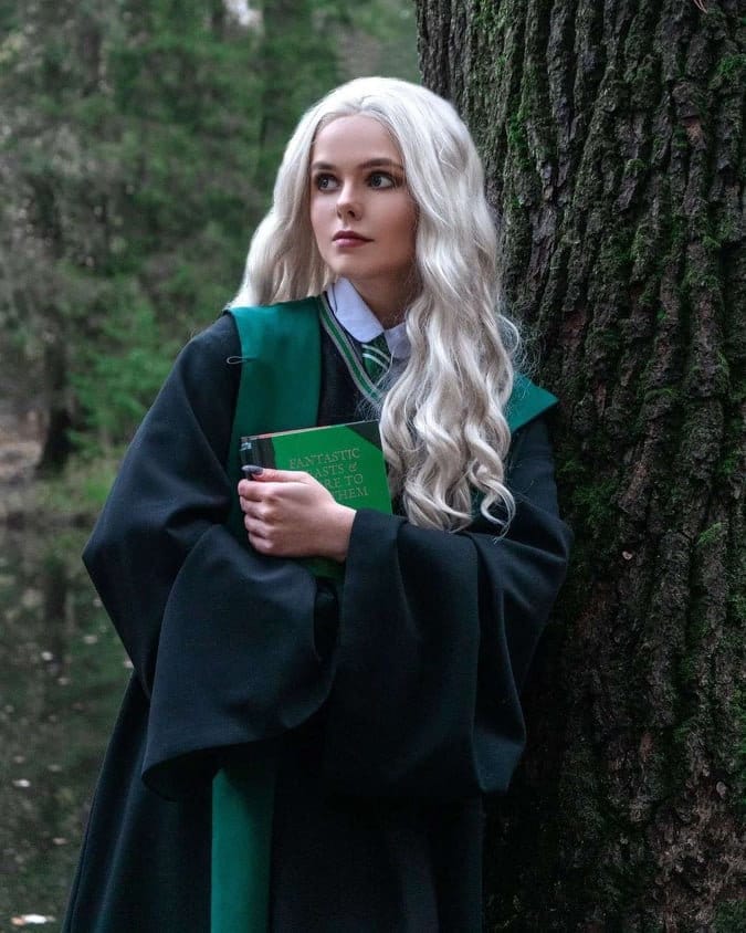 Hogwarts Legacy Female Uniform Slytherin Costume Cosplay Suit Handmade