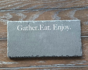 Personalized Small Slate Kitchen Board Engraving