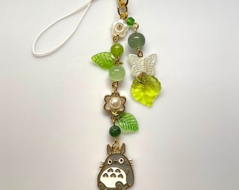 Totoro Phone Charm | Beaded Phone Charm | Y2K Jewelry |