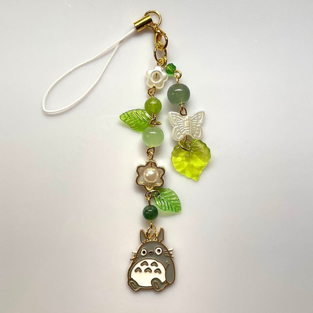 Totoro Phone Charm Beaded Phone Charm Y2K Jewelry Etsy