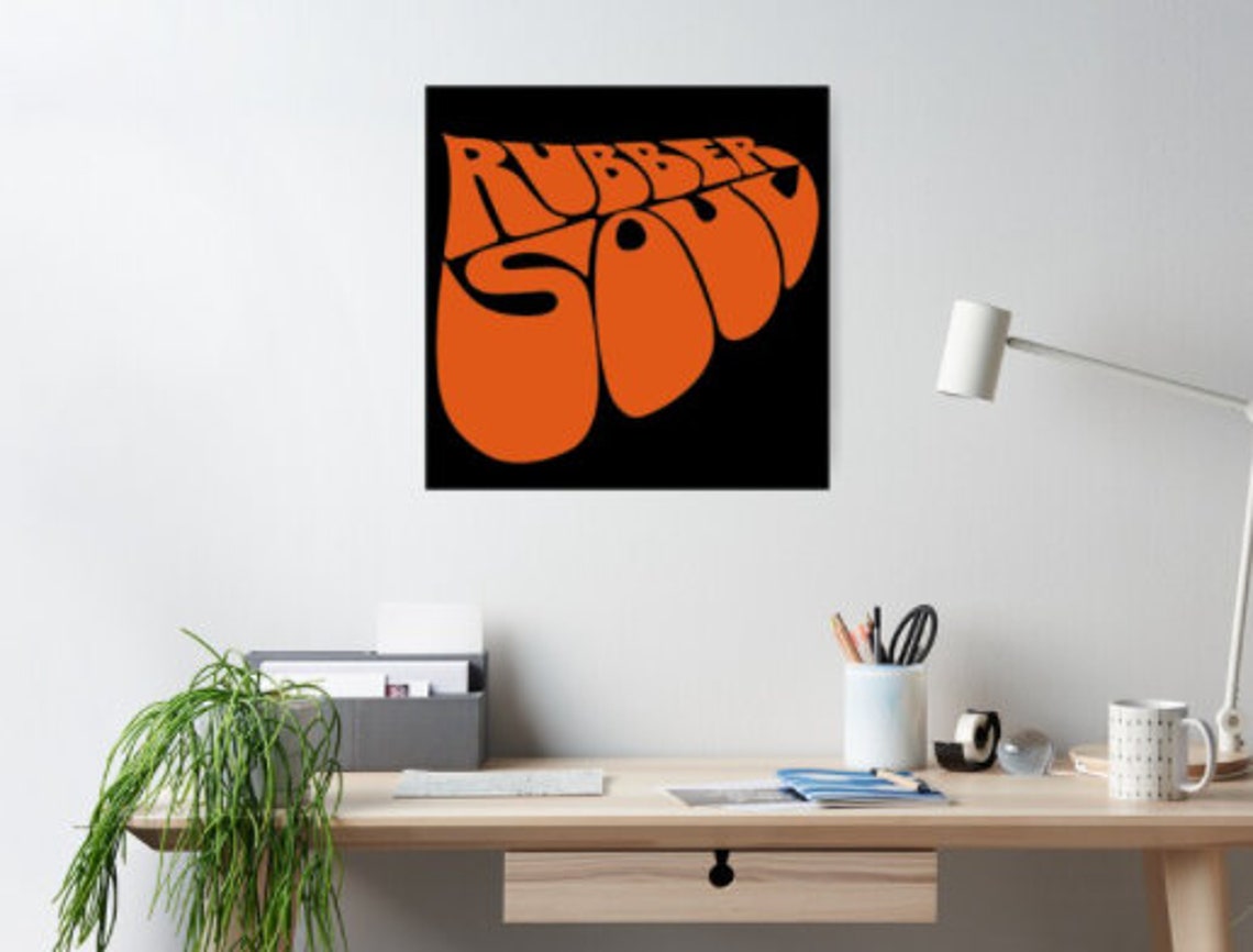 Rubber Soul Logo Poster | Etsy