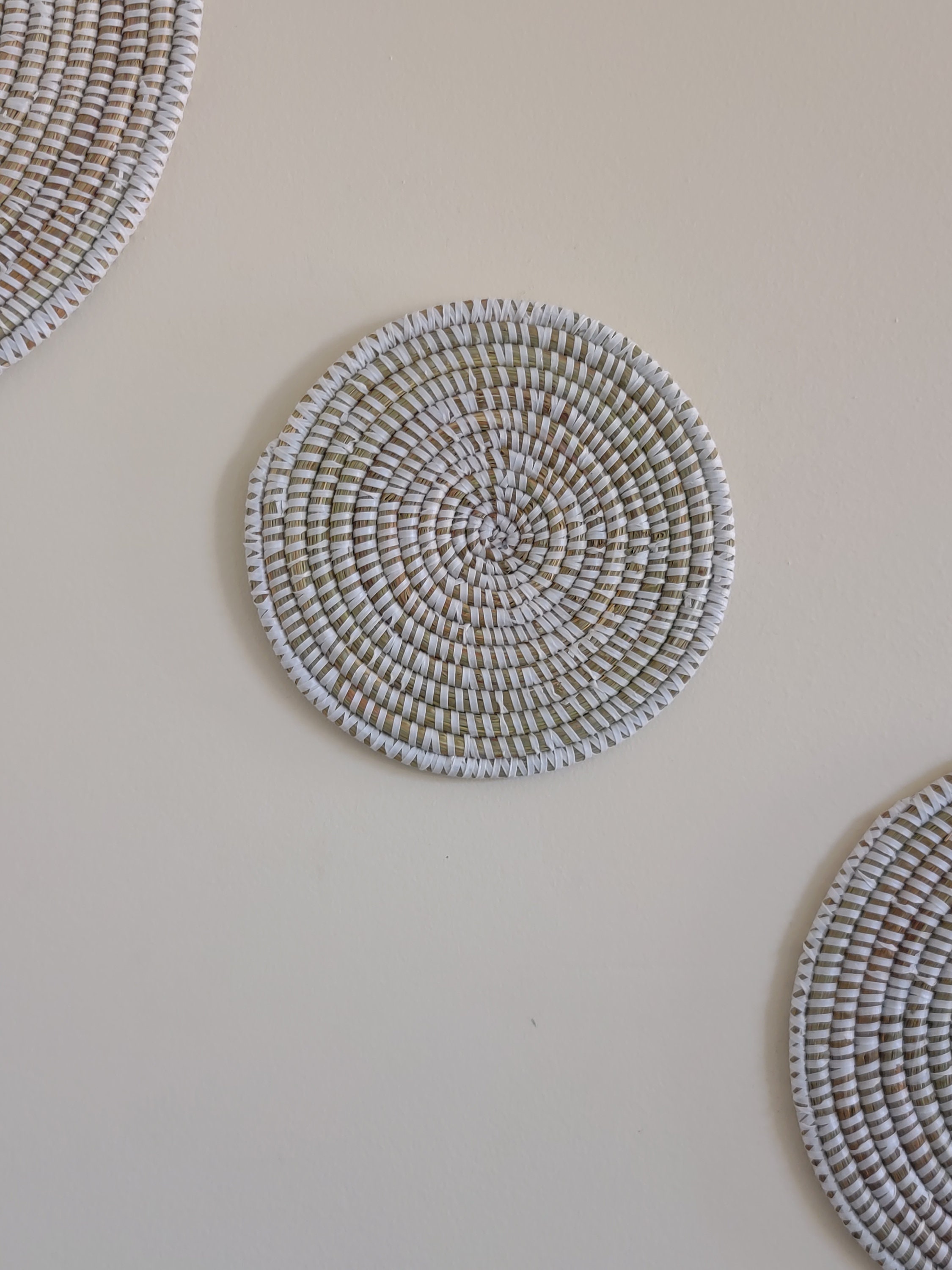 Wall Hanging Plate set Wall Décor Plates Woven Wall plates Etsy