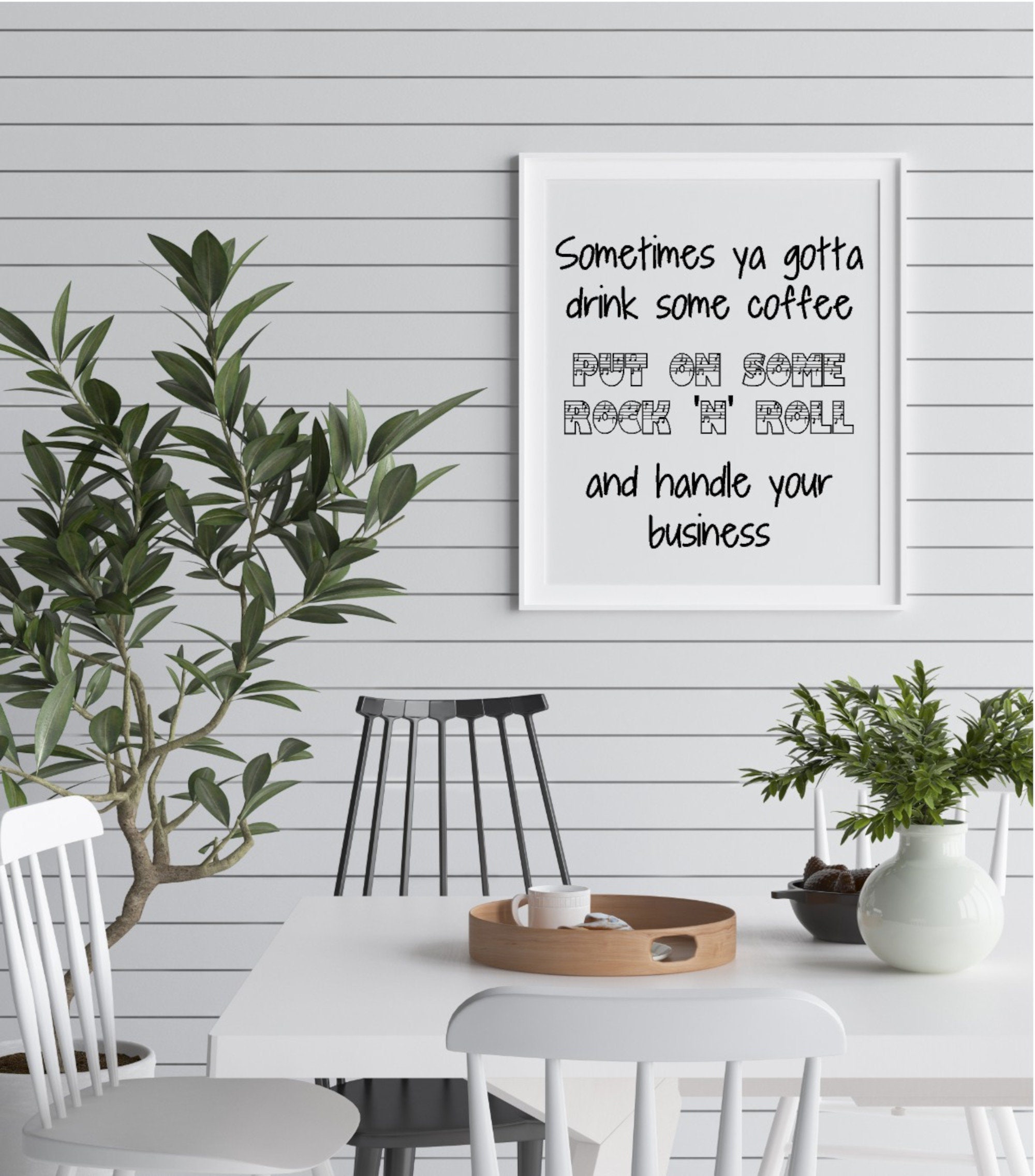 Coffee bar print Kitchen Wall Art Kitchen decor Printable | Etsy