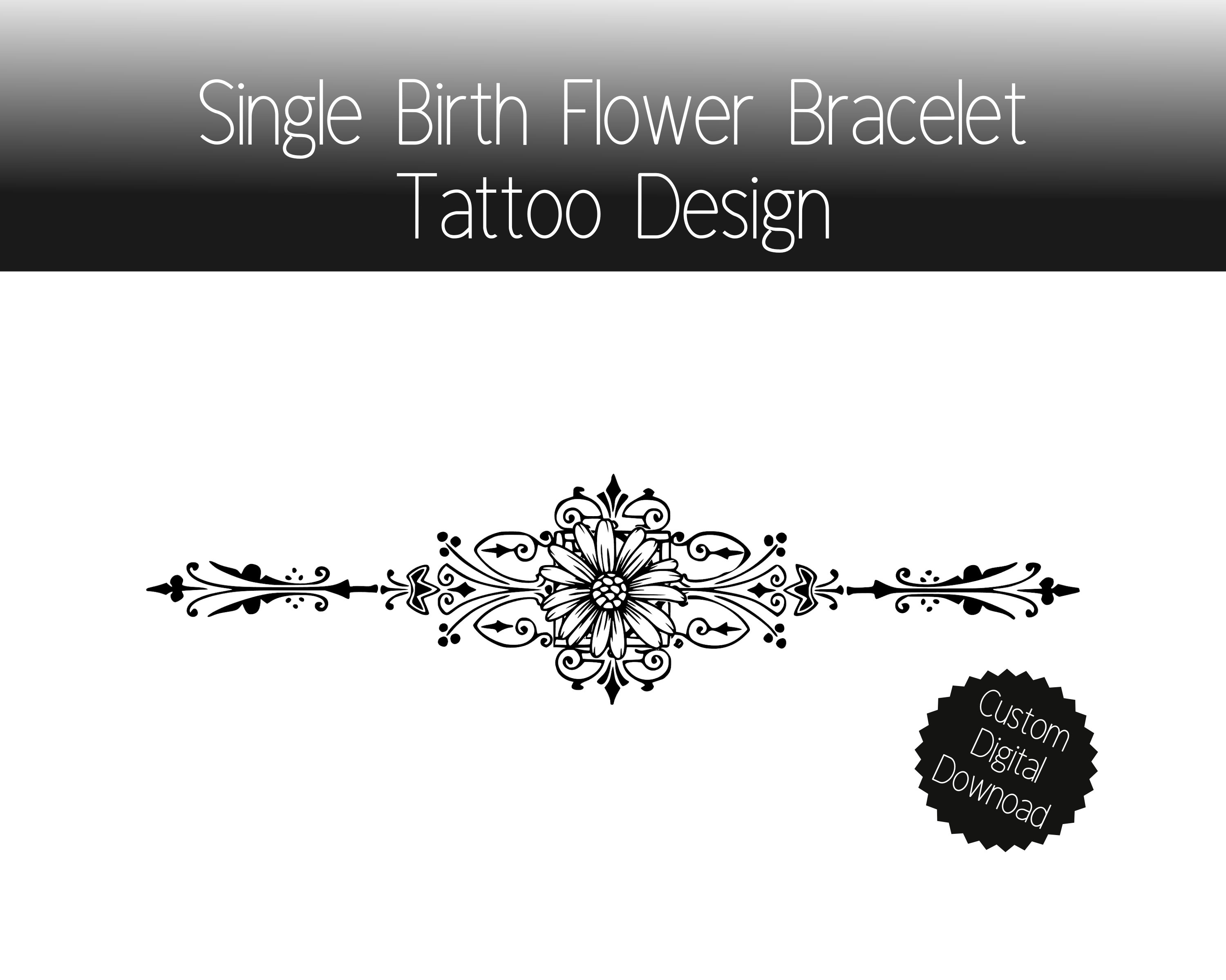 💐Flower bracelet tattoo… | Instagram