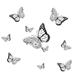 Custom Butterfly Birth Flower Tattoo Design Digital Download - Etsy