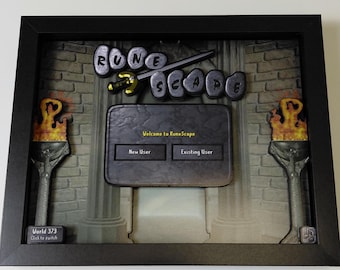 RuneScape - 8x10" 3D Shadow Box!