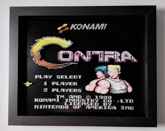 Contra - 8x10 3D Shadow Box!