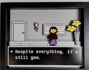 Undertale - Despite Everything - 8x10 3D Shadow Box!