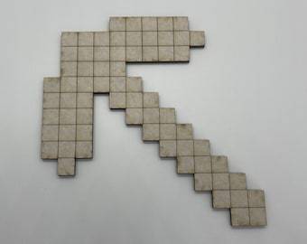 Minecraft Pickaxe - DIY Coloring - Video Game Arts and Crafts