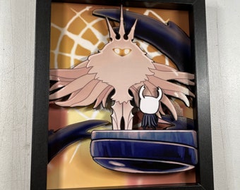 Hollow Knight - The Radiance - 8x10" 3D Shadow Box!