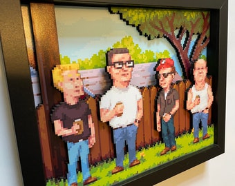 King of the Hill - 16-Bit - 8x10 3D Shadow Box!