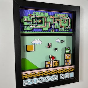 Mario Brothers 3 - NES Giant World - pudełko 3D 8x10!