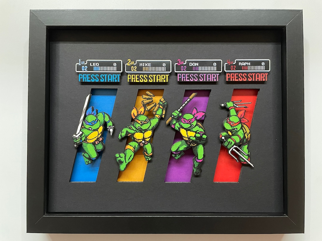 ゲームキャラクター Ninja turtle Box set 1990 Colorform Teenage Mutant Ninja Turtles Boxed Deluxe