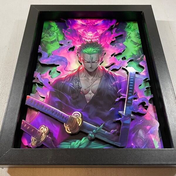 One Piece Shadow Box Etsy