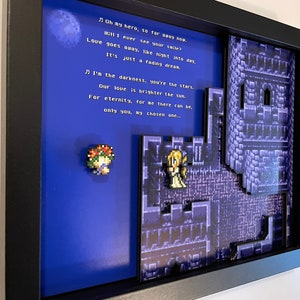 Celes at the Opera House - Final Fantasy VI - 8x10 3D Shadow Box!