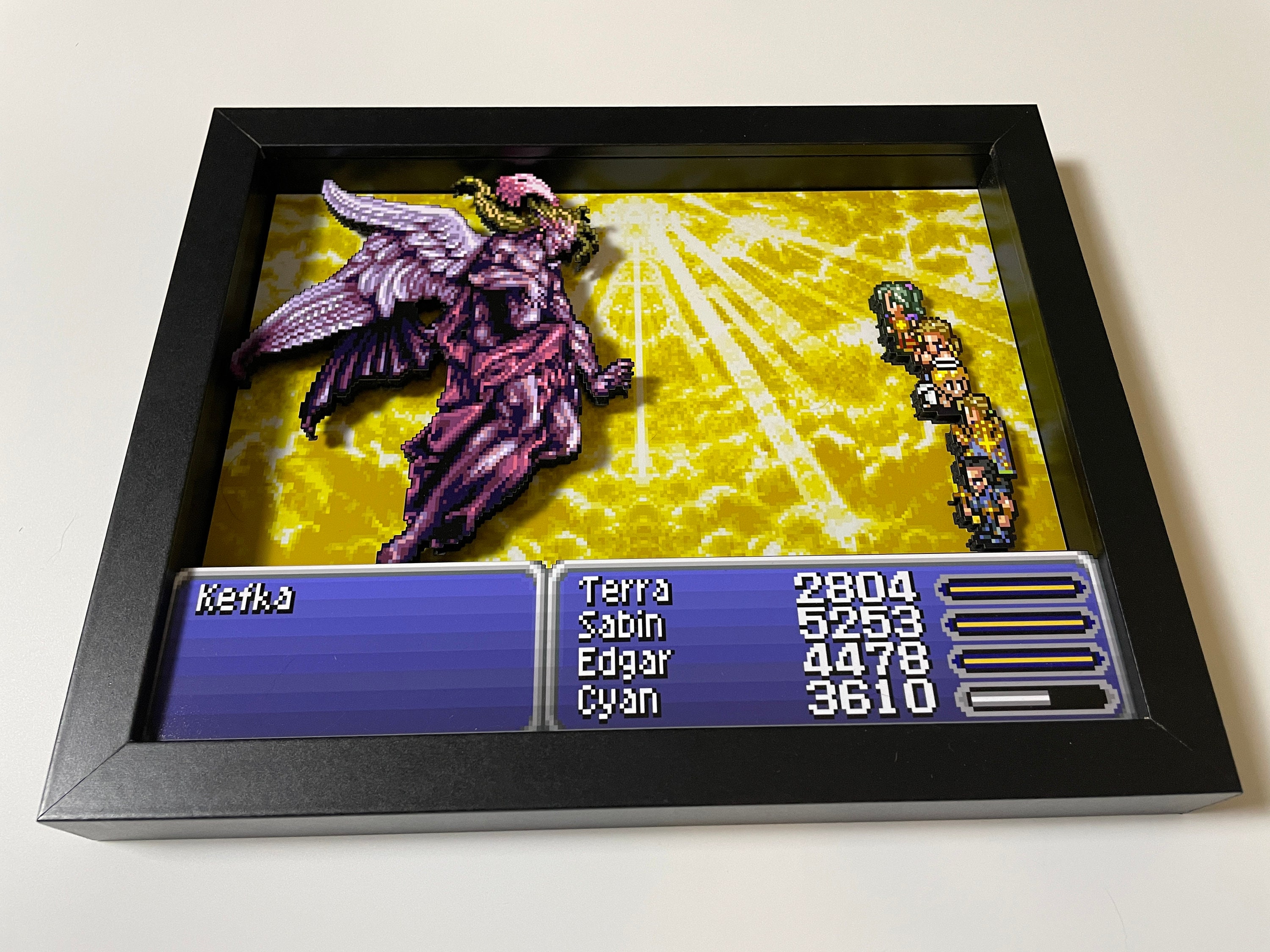 Kefka Boss Fight - Final Fantasy 6 - 8x10 3D Shadow Box! - Etsy Kefka Boss Fight - Final Fantasy 6 - 8x10 3D Shadow Box! - Etsy