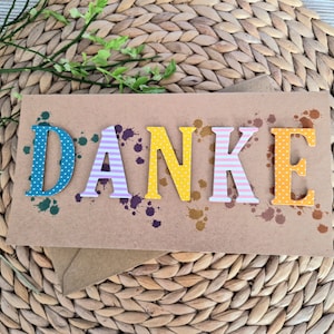 Um einfach nur Danke zu sagen...große Dankeskarte... Klappkarte für ein Dankeschön