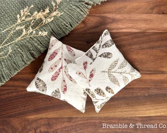 Mini Microwave Hand Warmers | Set of 2 | Rice Heat Pack | Reusable Cotton Heat Packs