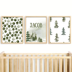 Gender Neutral Nursery Decor, Woodland Nursery Decor Girl, Woodland Nursery Prints Girl, Forest Nursery Prints