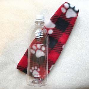 LIMITED EDITON: Santa Paws Flannel – Water Bottle Dog Toy