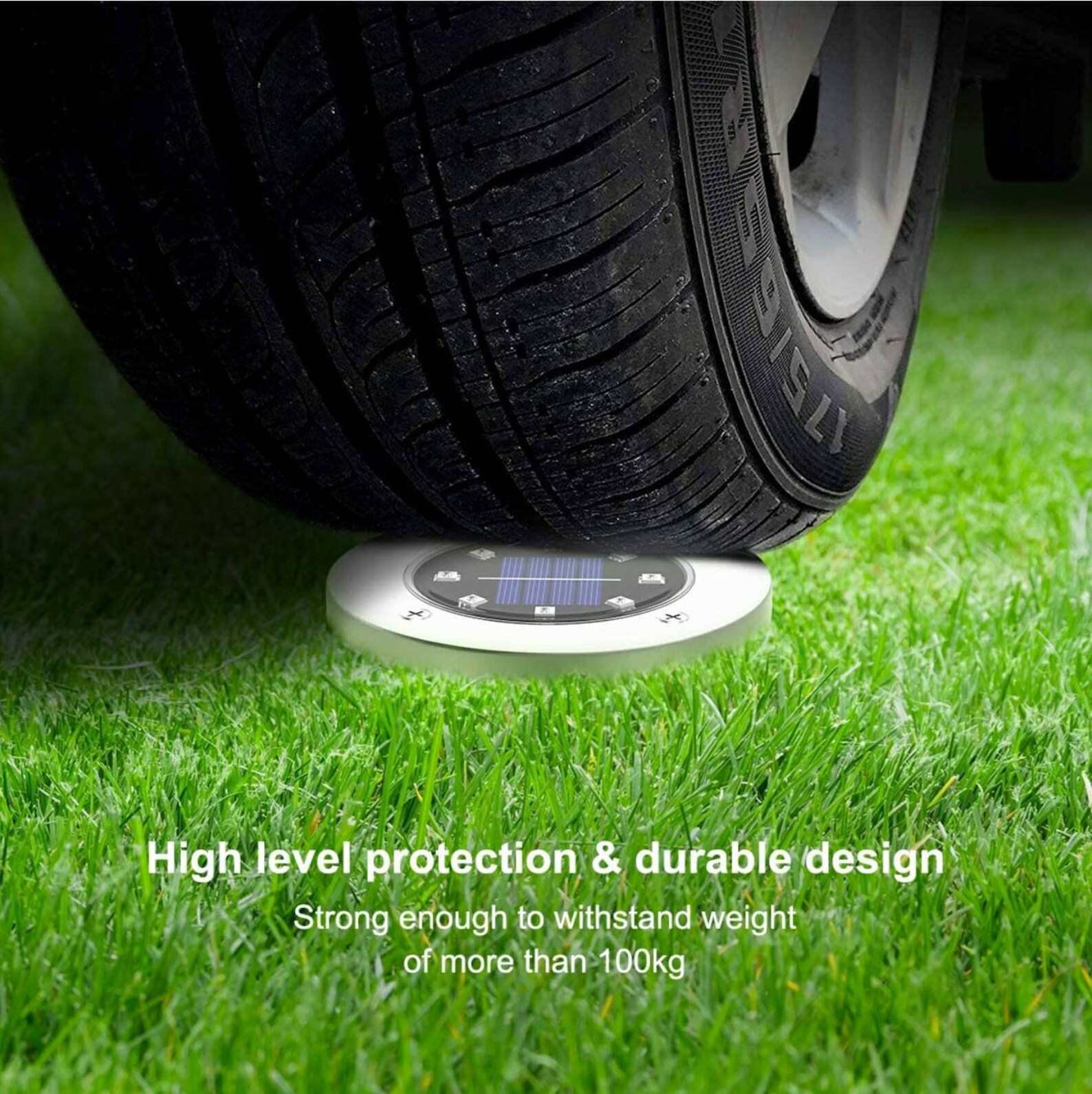 Luces solares del suelo al aire libre 4 Pack 8 LED de colores | Etsy