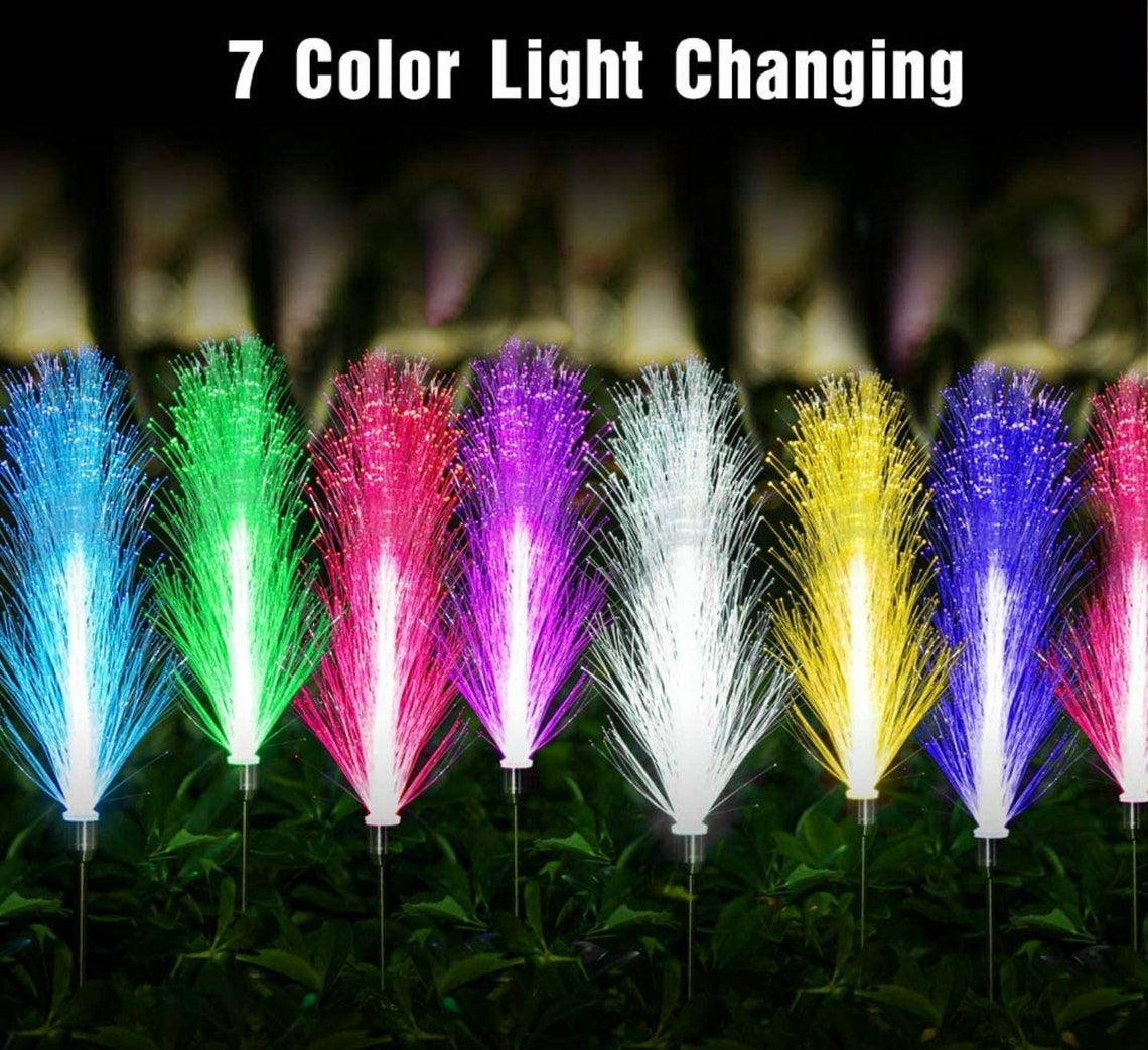 Color Changing Fiber Optic Solar LightsSolar Powered Ip65 Etsy