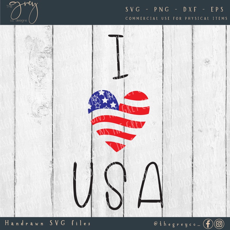American Flag Heart SVG BUNDLE America Svg Patriotic Tshirt Svg File
