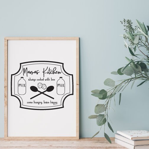 Mama es Kitchen Schild SVG Schnittdatei SVG Küche SVG | Etsy