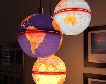 Lampada a sospensione Globe, unica