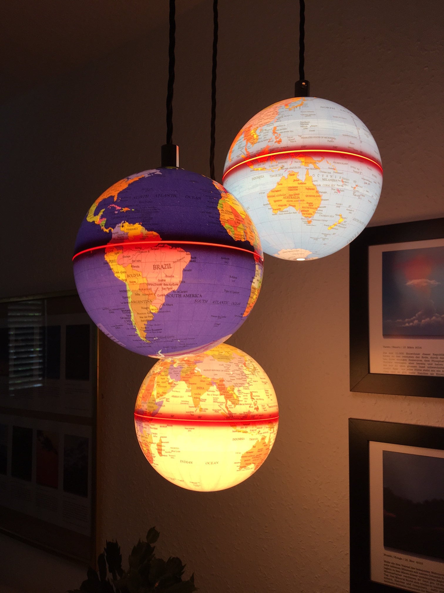 Suspension Globe, Unique
