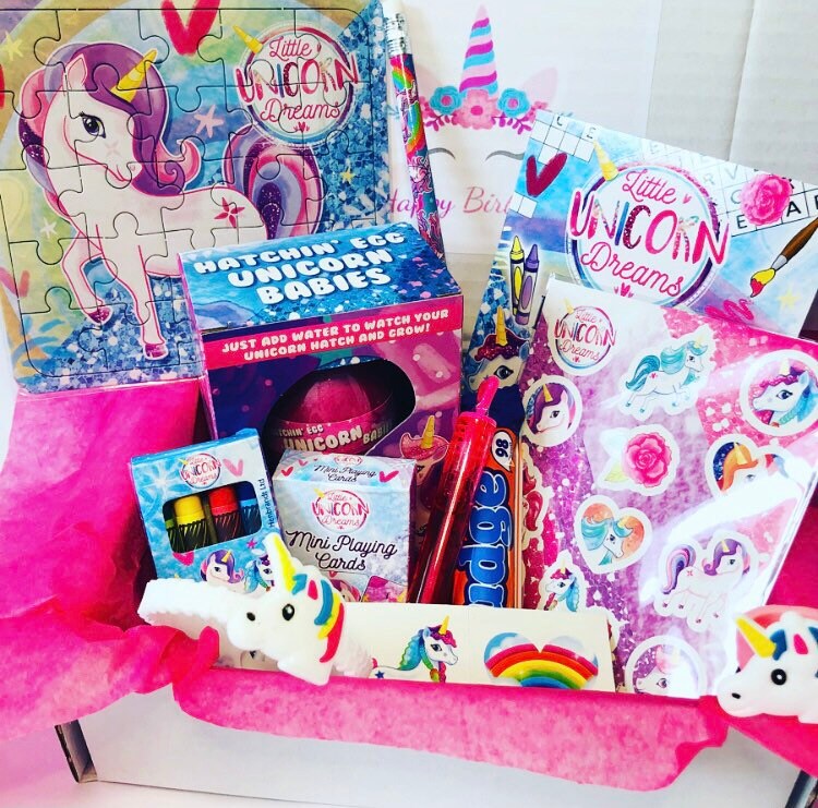 Unicorn gift box unicorn birthday gift younger girls gift | Etsy