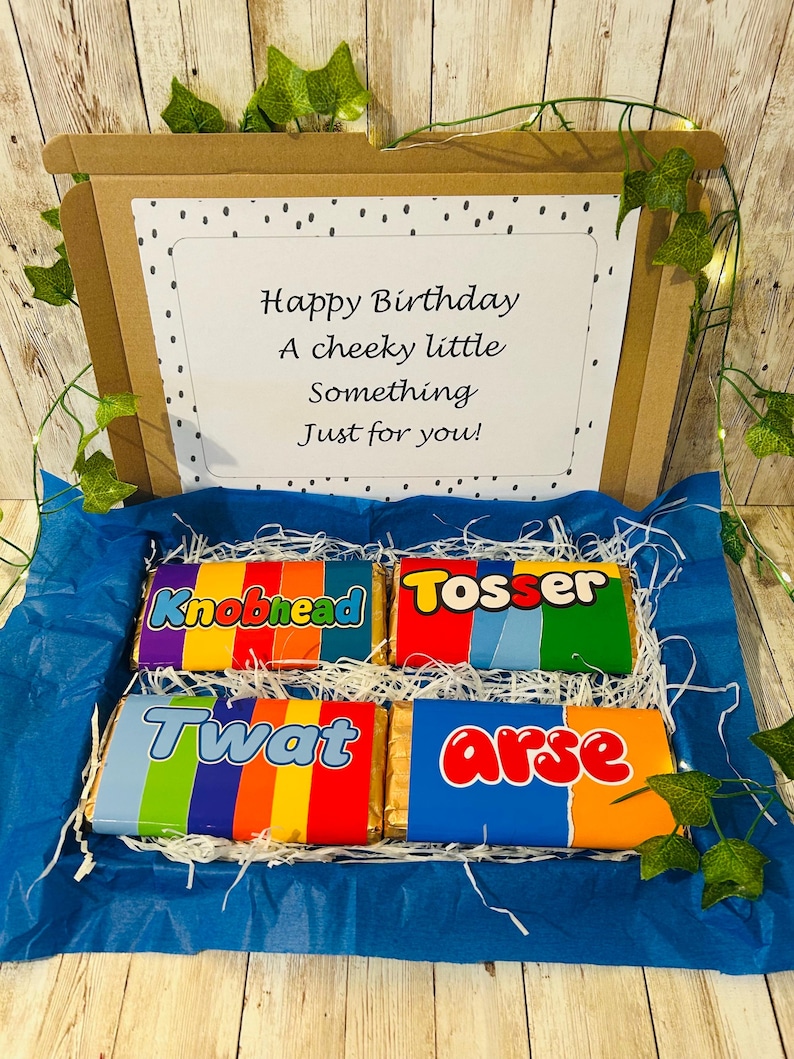 Printable Rude Box Rude Novelty Chocolate Gift Box: Birthday, Christmas, Joke ...