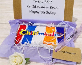 Personalised Childminder Gift, Thank You Chocolate Gift, Childminder Birthday Present, Christmas Gift for Childminder