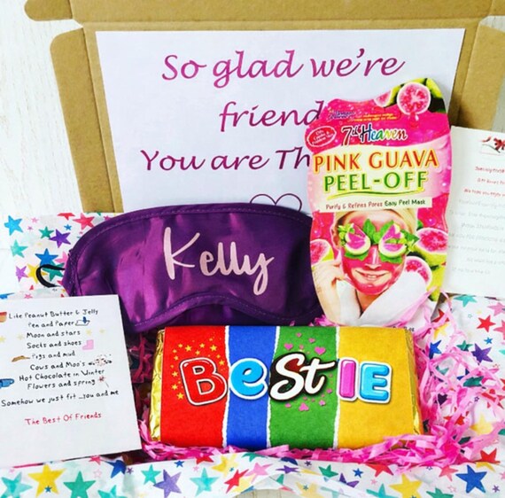 Best friend gift, chocolate bar, Birthday, pamper gift box, bestie, Christmas, personalised, thinking of you, gift for her, get well,