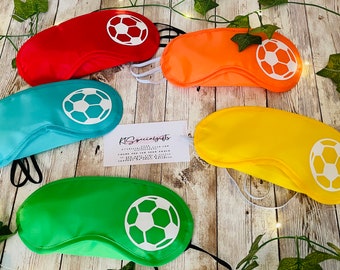 Football themed eye masks.