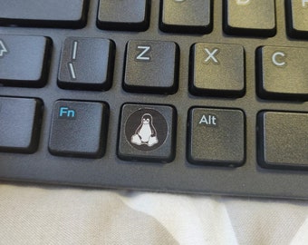 Runde Tastatur Aufkleber x3 | Aufkleber für OS Tux Ubuntu Debian Fedora Arch Elementary OS