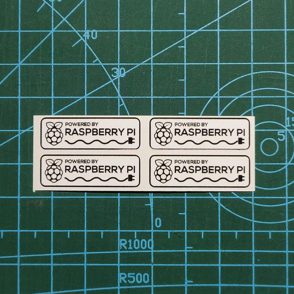 Powered By Raspberry Pi Decal Sticker for DIY Projects