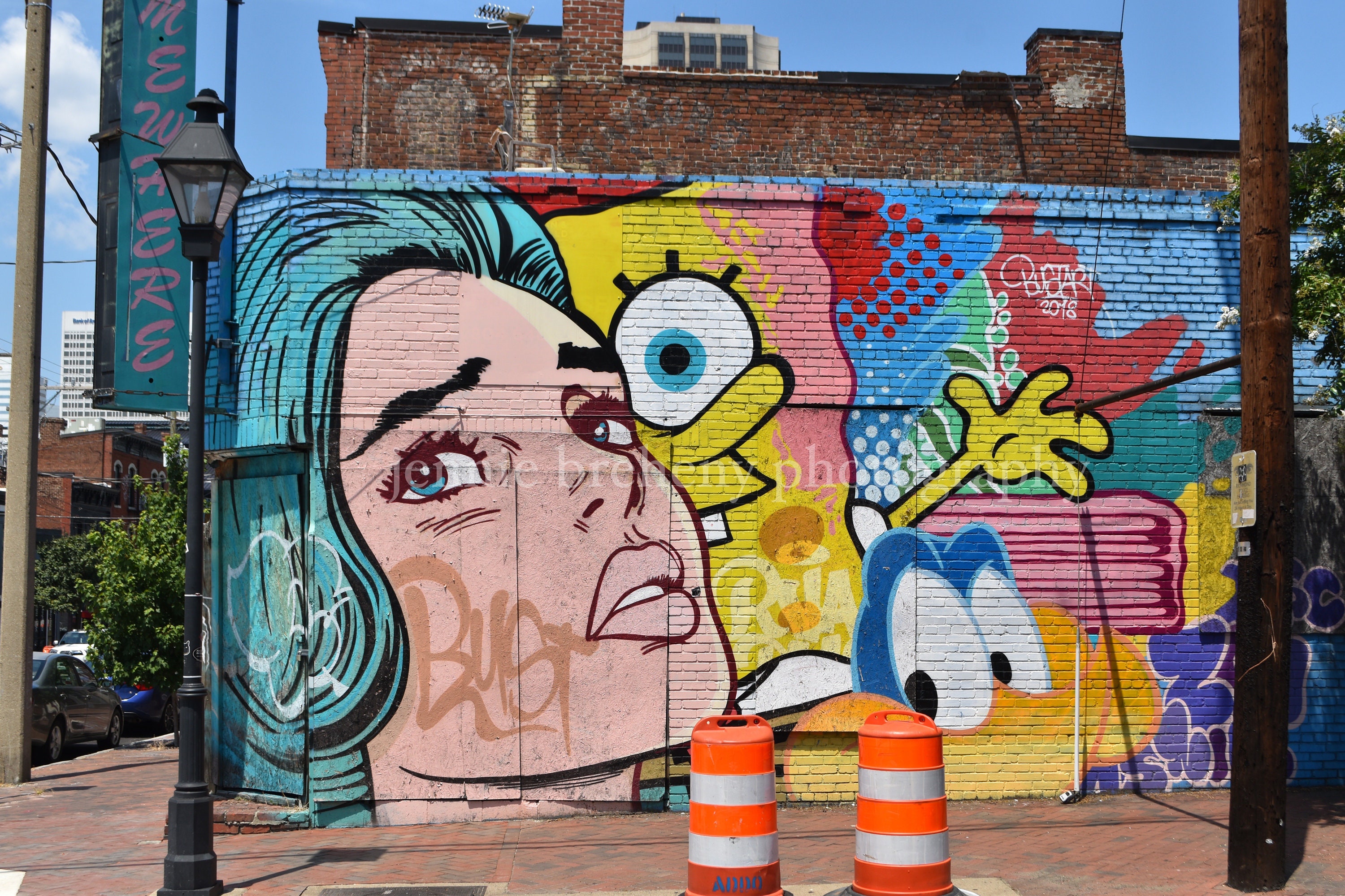 Richmond Photorichmond VA Urban Art Cartoon Mural Graffiti Etsy