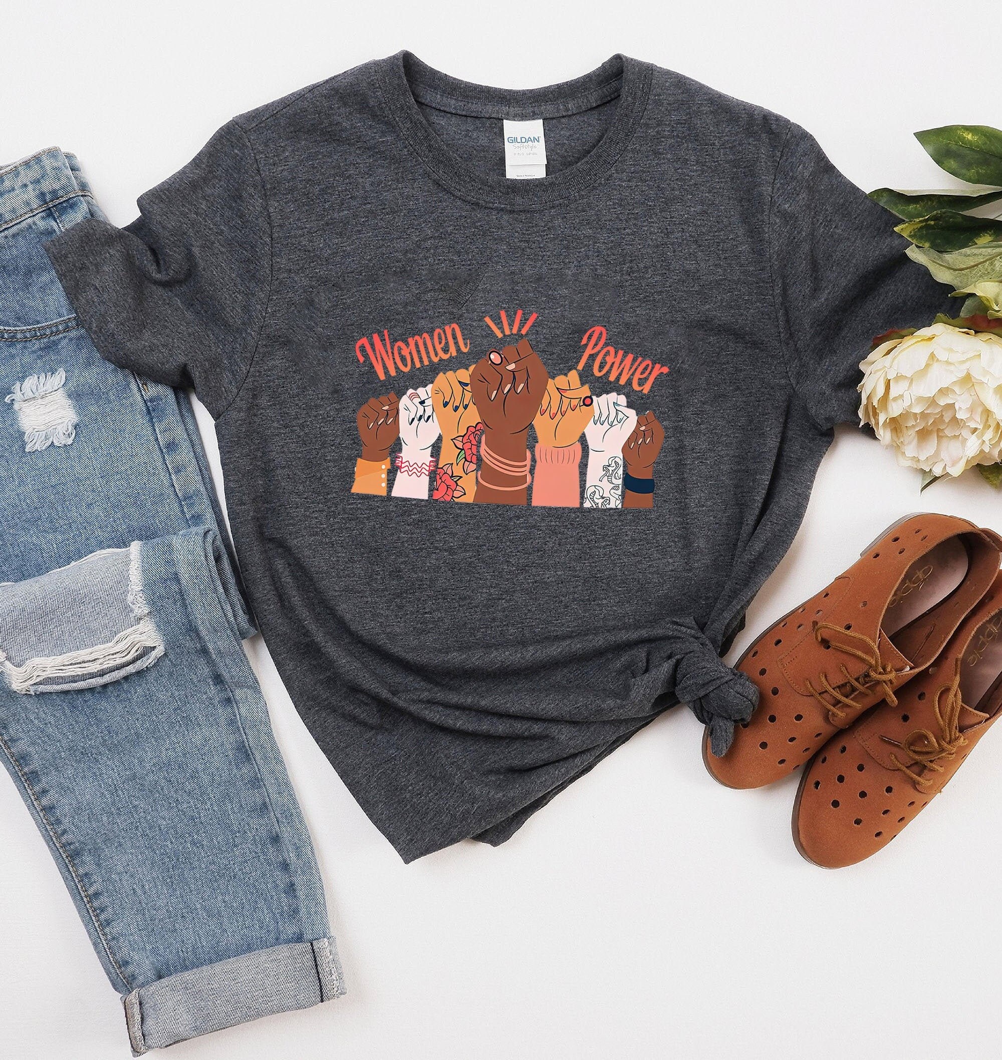 Women Power Unisex Tshirt Feminist Woman Power Tee Etsy